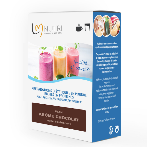 Flan Chocolat Proteines-Dietetique